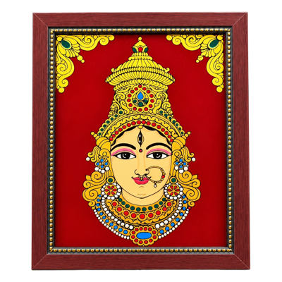 Amman-Face-Reverse-Glass-Painting