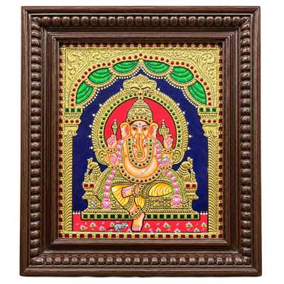 Framed-Lord-Ganesha-Tanjore-Painting