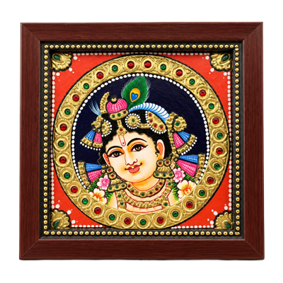 Framed-Lord-Krishna-Tanjore-Painting