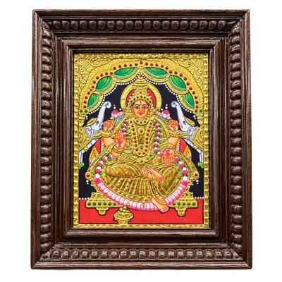 Full-Gold-Foil-Gajalakshmi-Painting