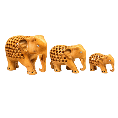 Gaja-Jali-Wooden-Elephant-Trio