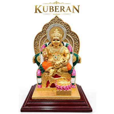 Kuberan-Statue-with-Ornate-Throne