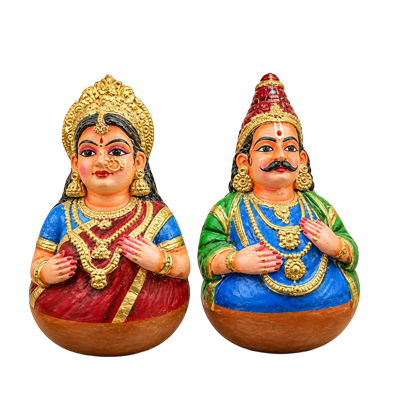 Maroon-and-blue-Uruttu-doll-pair